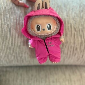 Labubu clothes- Pink Hooded Doll